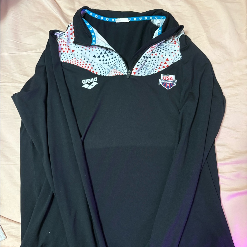 Arena Black USA Swim Jacket